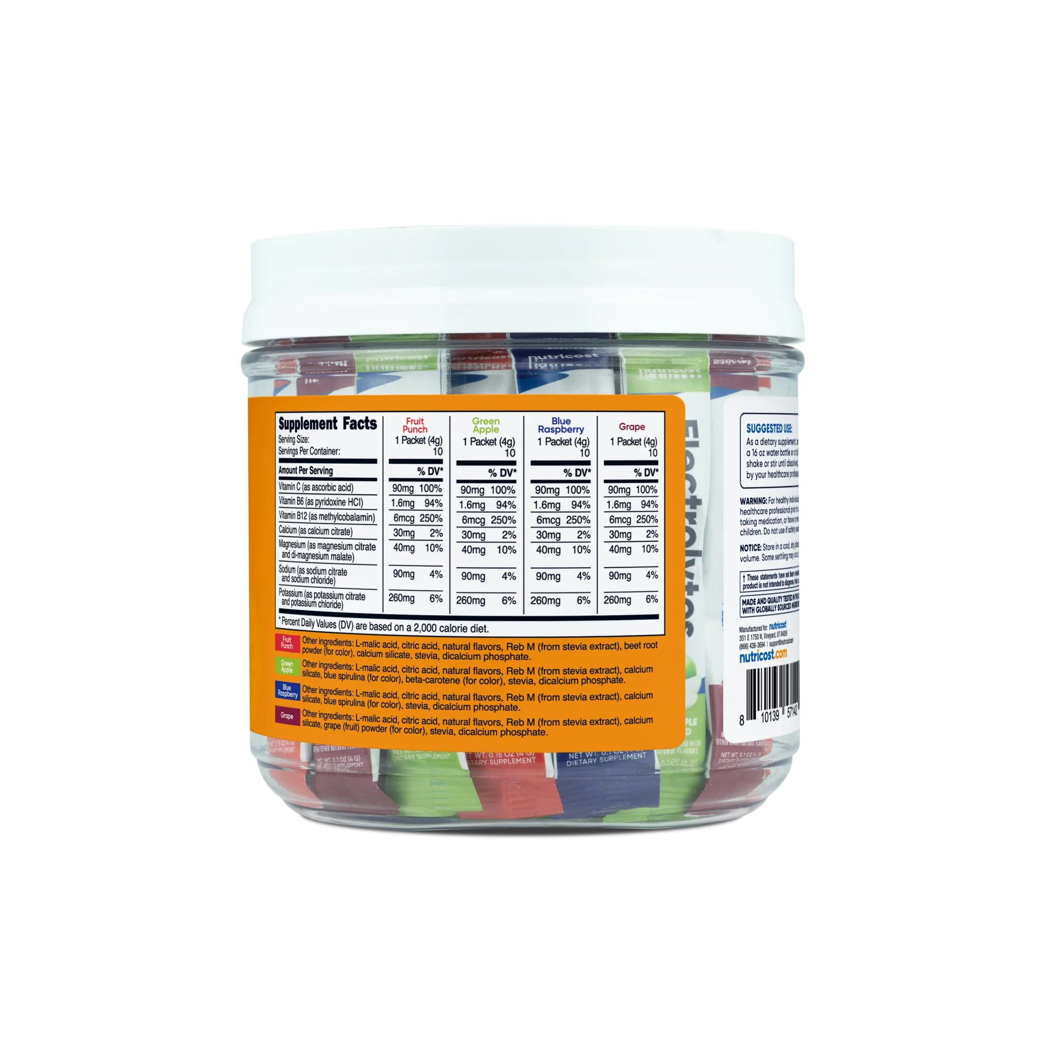 Nutricost Electrolytes Hydration Stick Packs (40 Pack) - Image 11