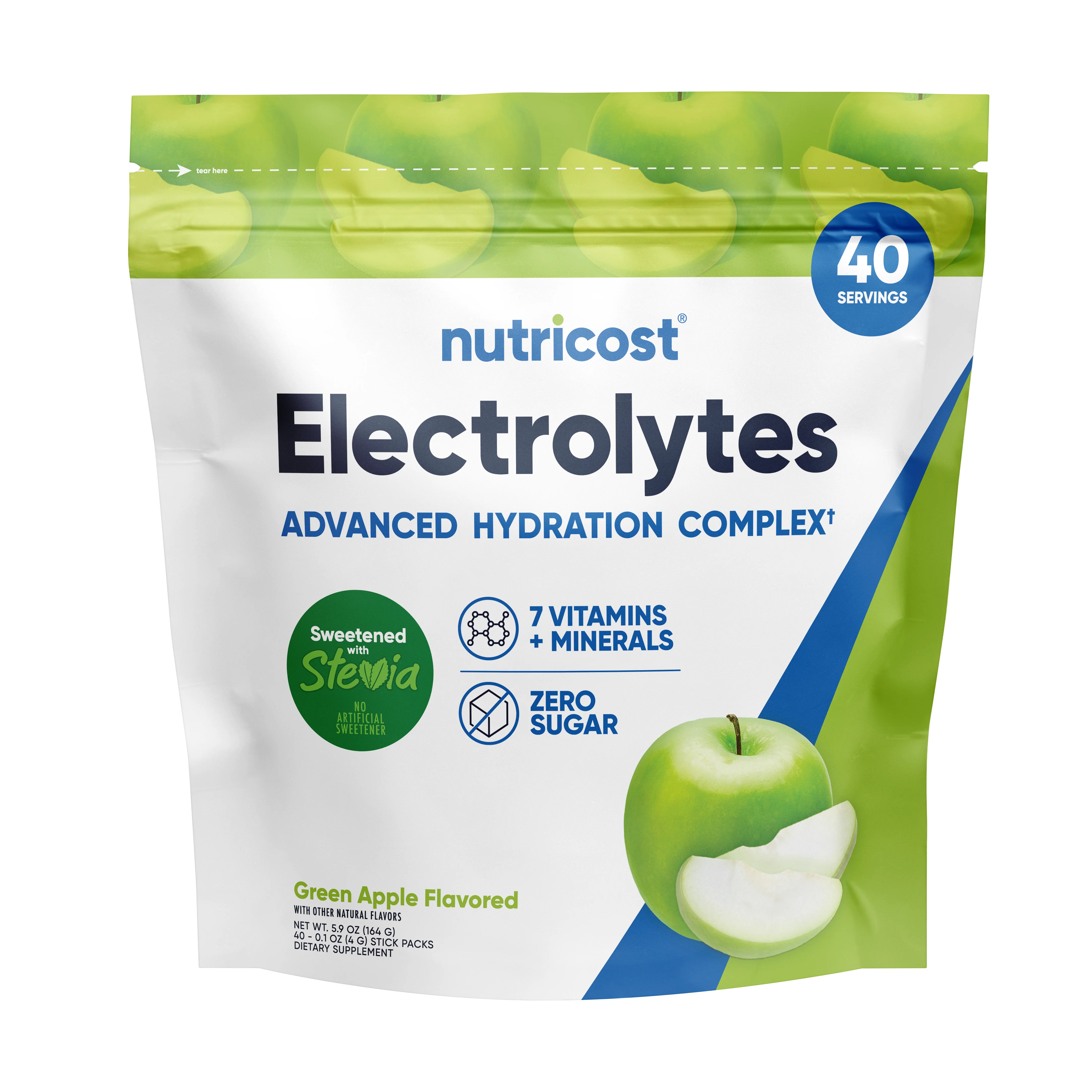 Nutricost Electrolytes Hydration Stick Packs (40 Pack) - Image 13