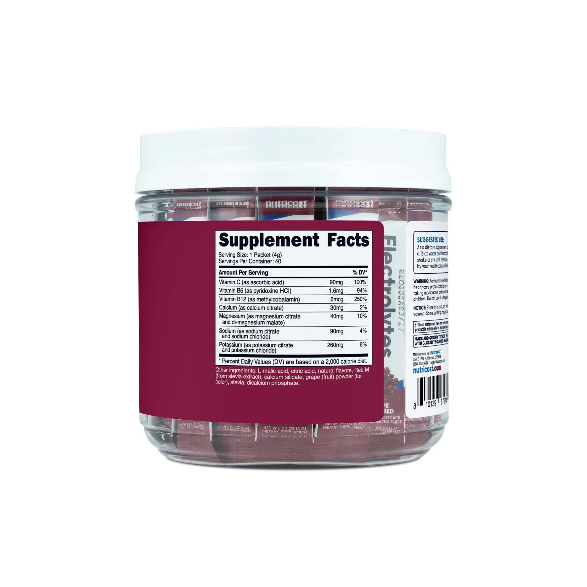 Nutricost Electrolytes Hydration Stick Packs (40 Pack) - Image 5