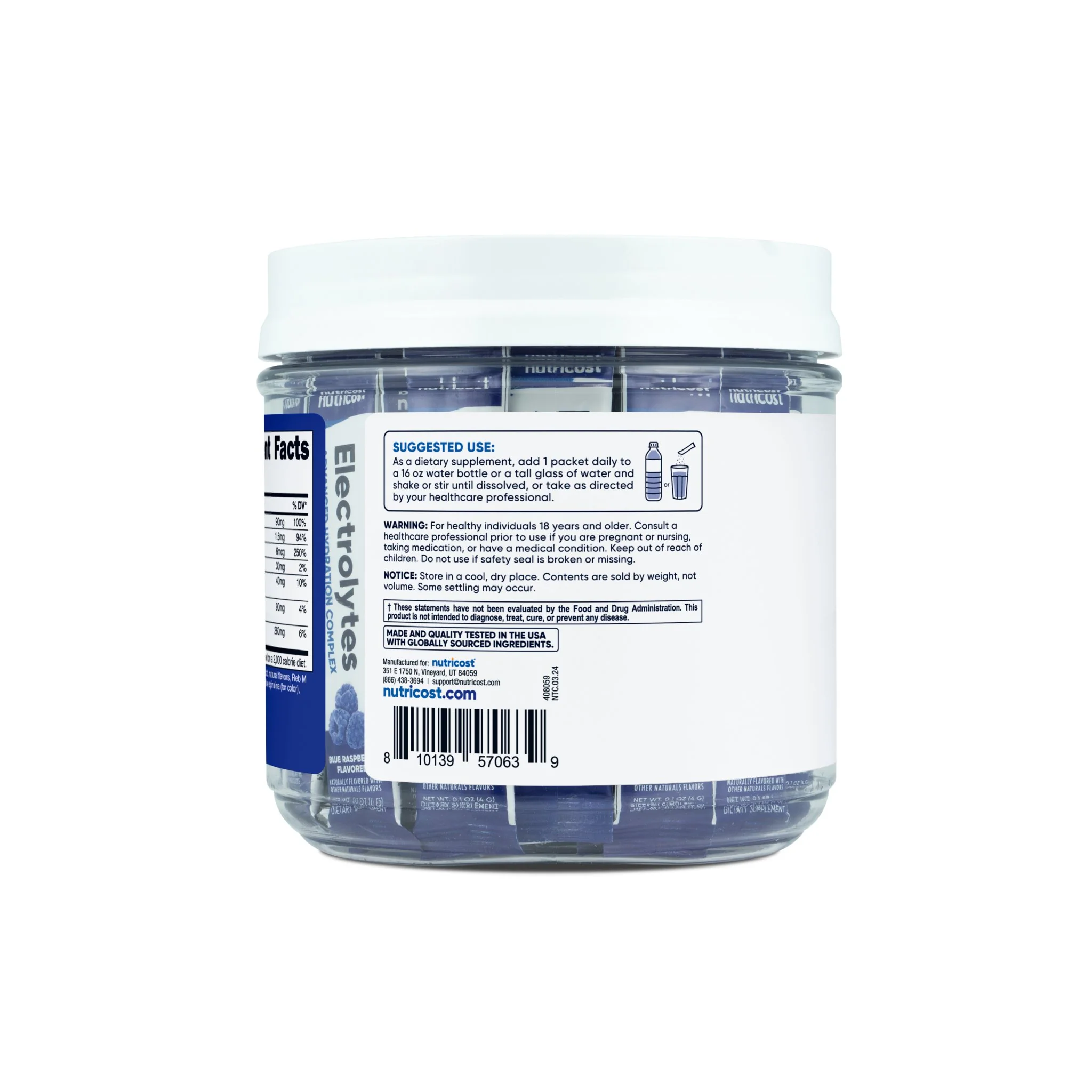 Nutricost Electrolytes Hydration Stick Packs (40 Pack) - Image 9