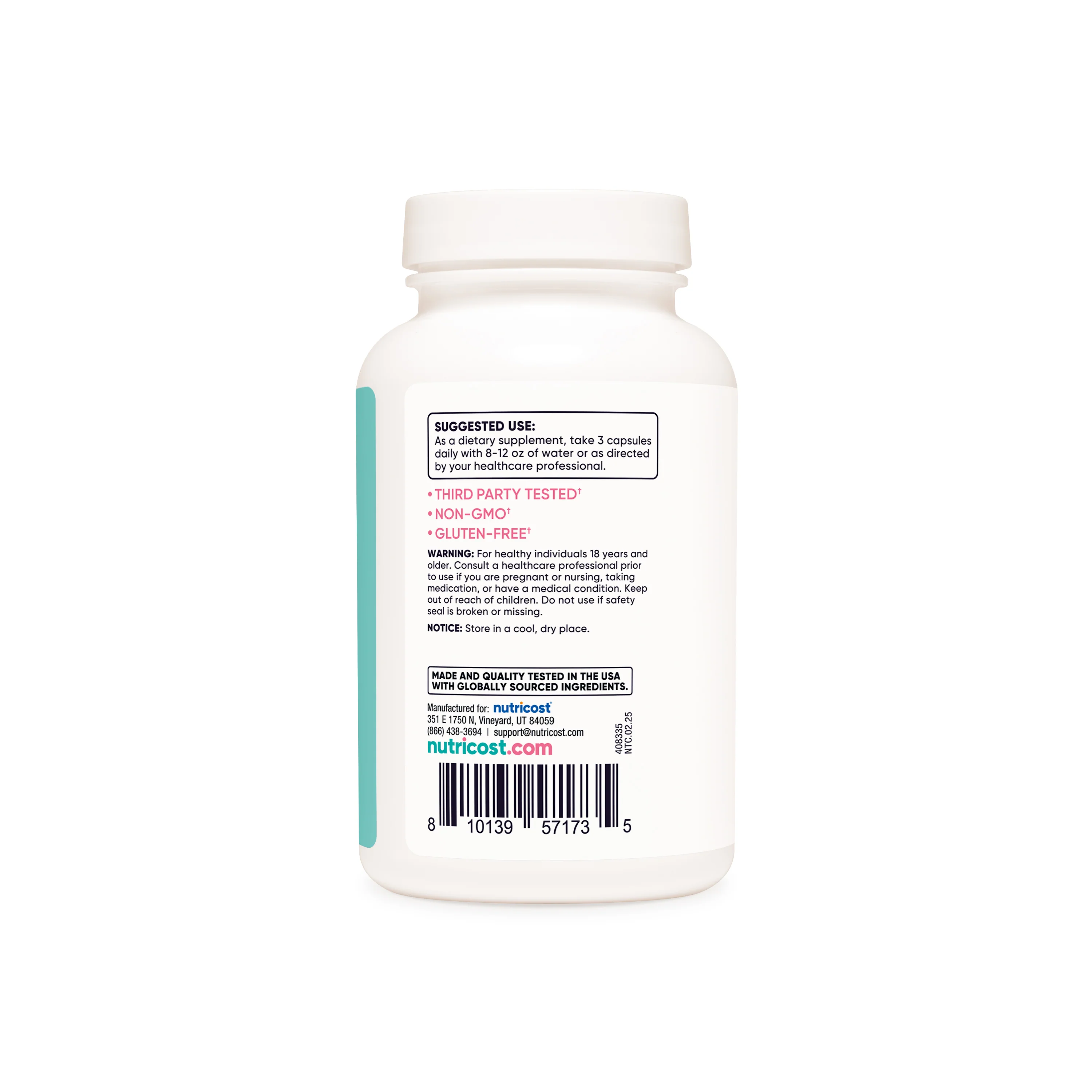 Nutricost Women Calcium + Vitamin D3 - Image 3