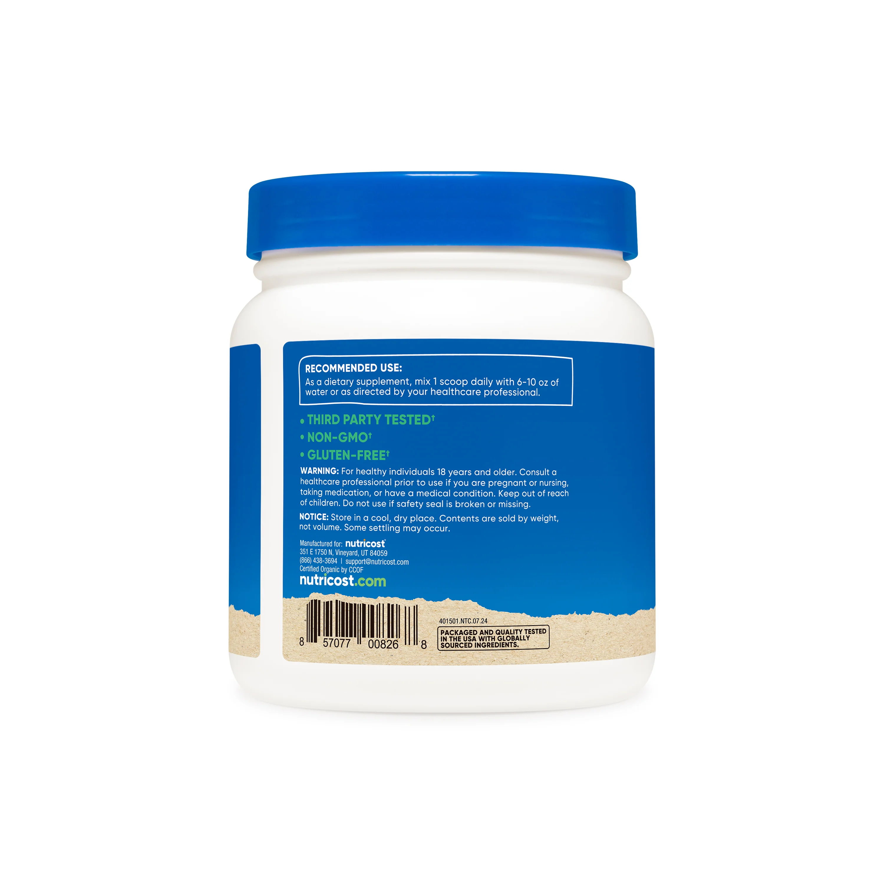 Nutricost Organic Chlorella Powder - Image 6