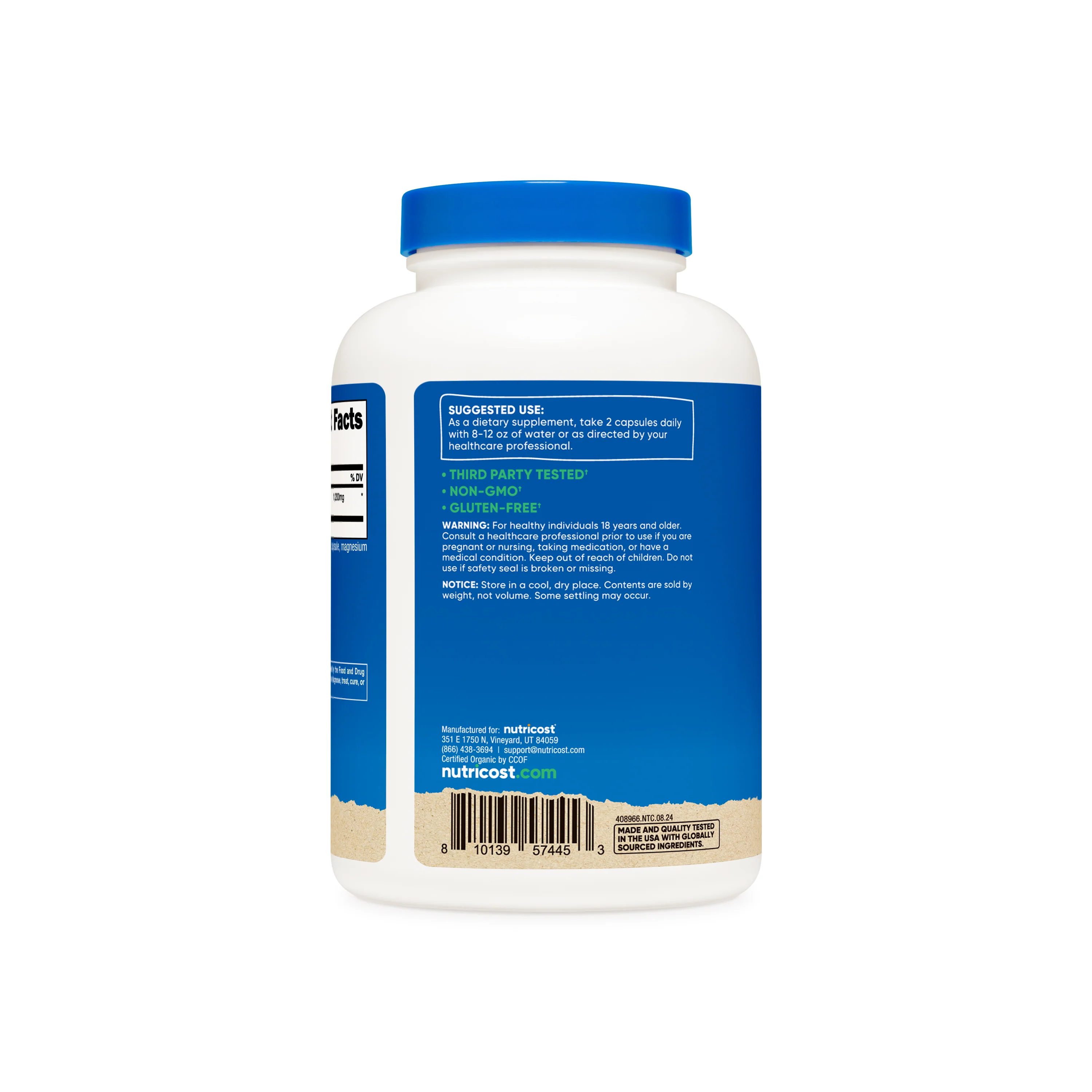 Nutricost Cinnamon Made with Organic Ceylon Capsules - Image 3