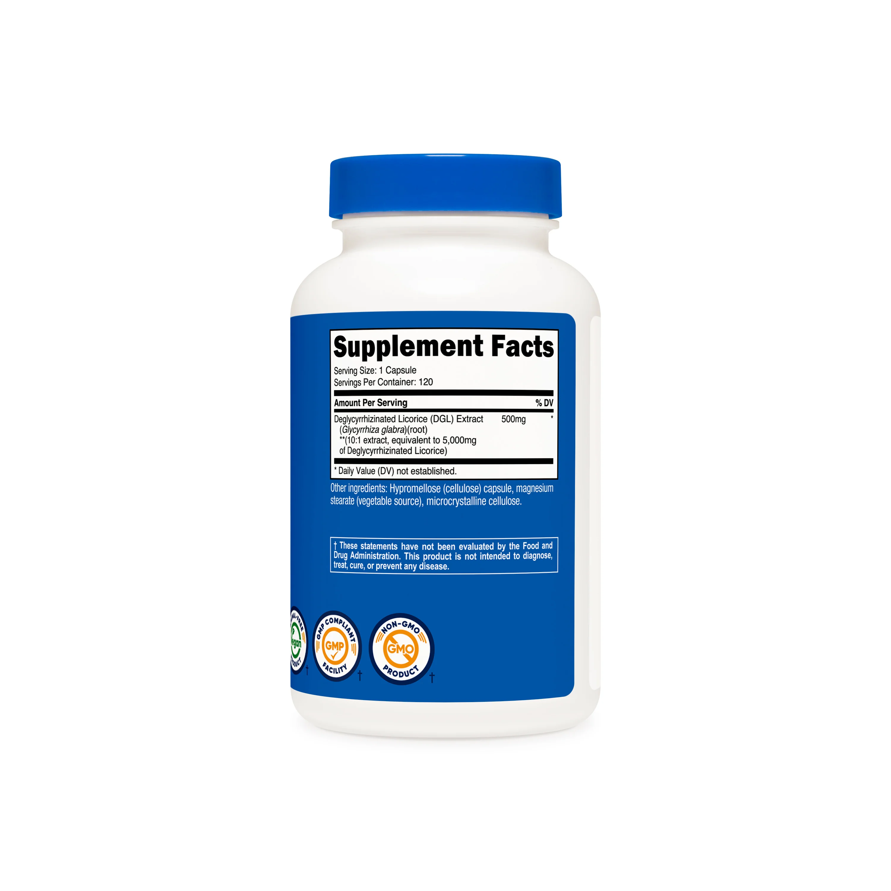 Nutricost DGL Deglycyrrhizinated Licorice Extract Capsules - Image 2