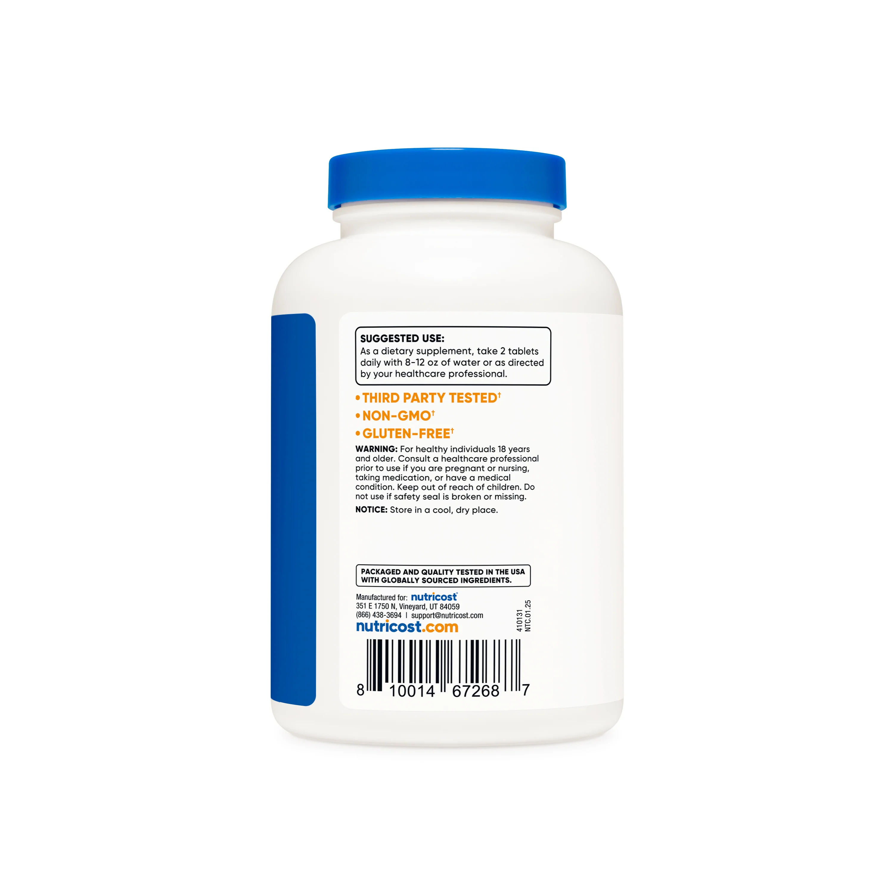 Nutricost Glucosamine + Chondroitin + MSM Tablets - Image 3