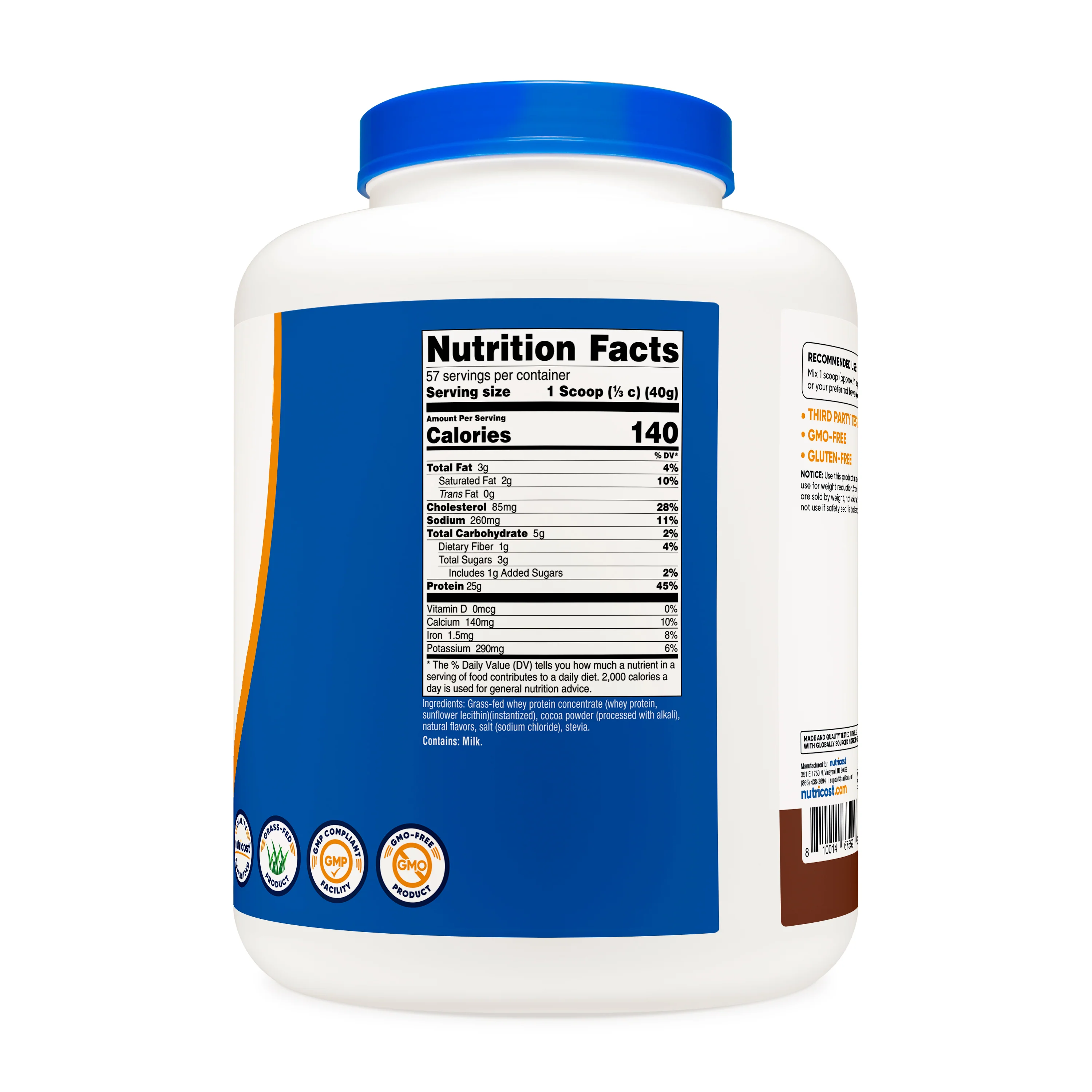 Nutricost Grass-Fed Whey Protein Concentrate Powder - Image 15
