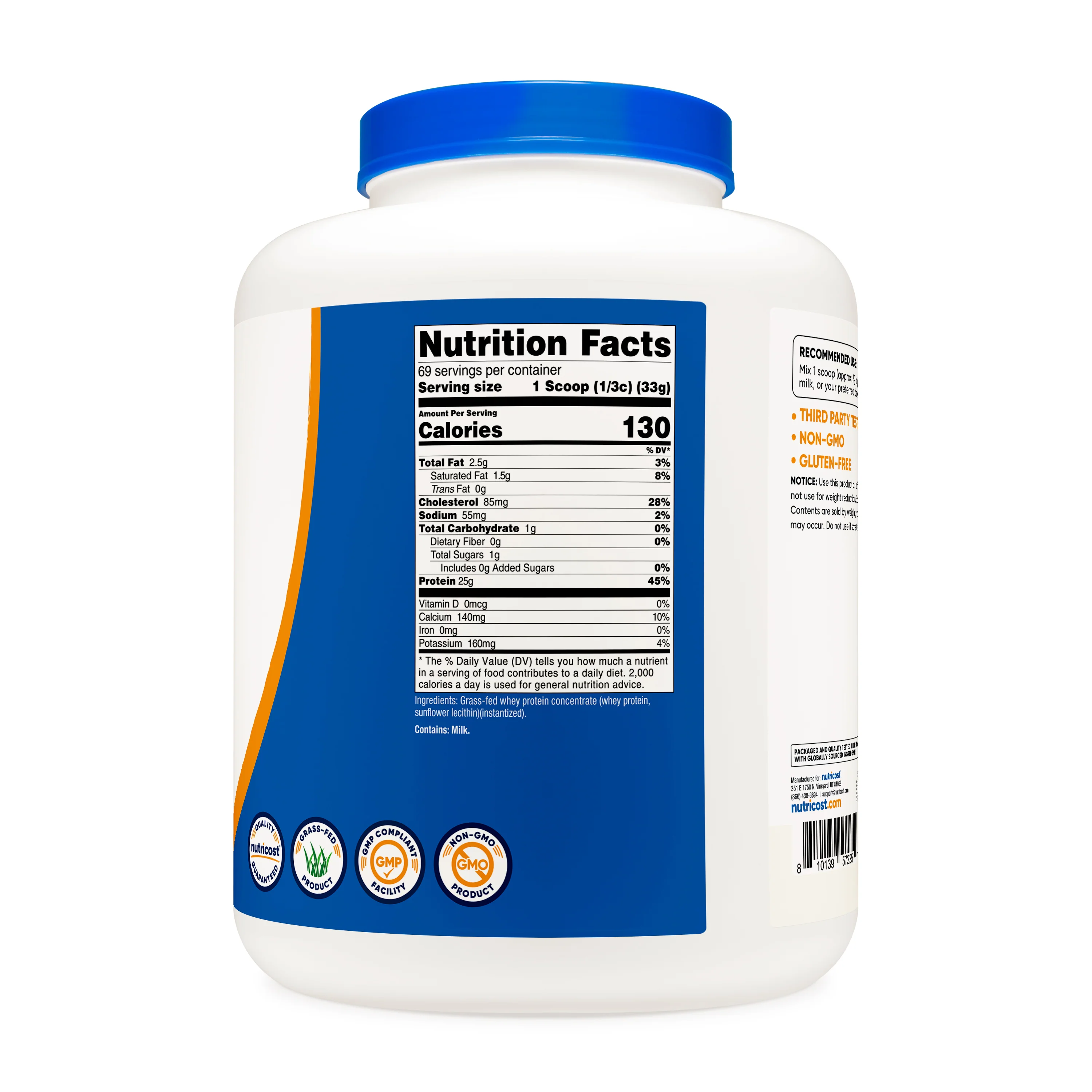Nutricost Grass-Fed Whey Protein Concentrate Powder - Image 24