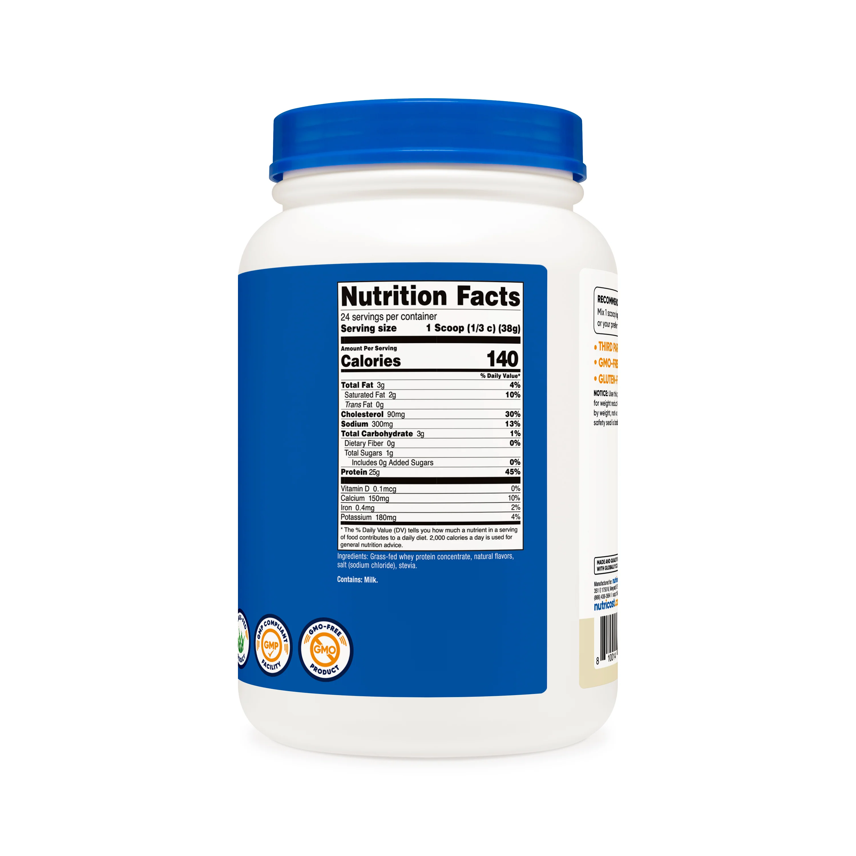 Nutricost Grass-Fed Whey Protein Concentrate Powder - Image 9