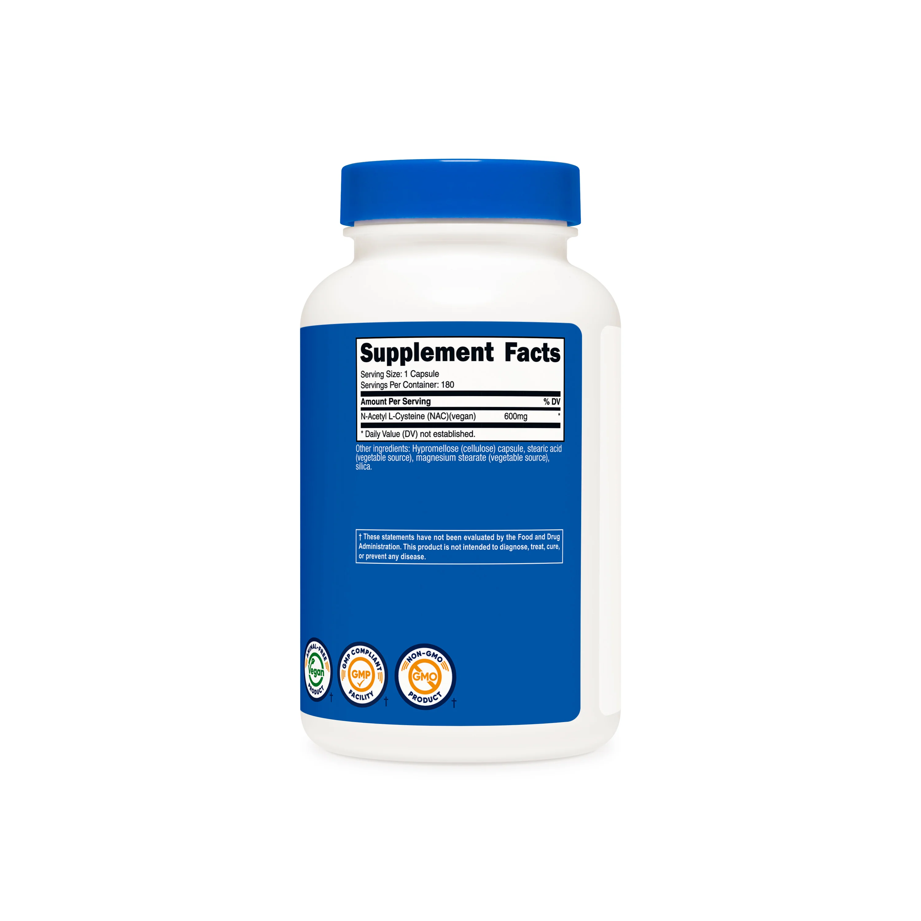 Nutricost N-Acetyl L-Cysteine (NAC) Capsules - Image 5