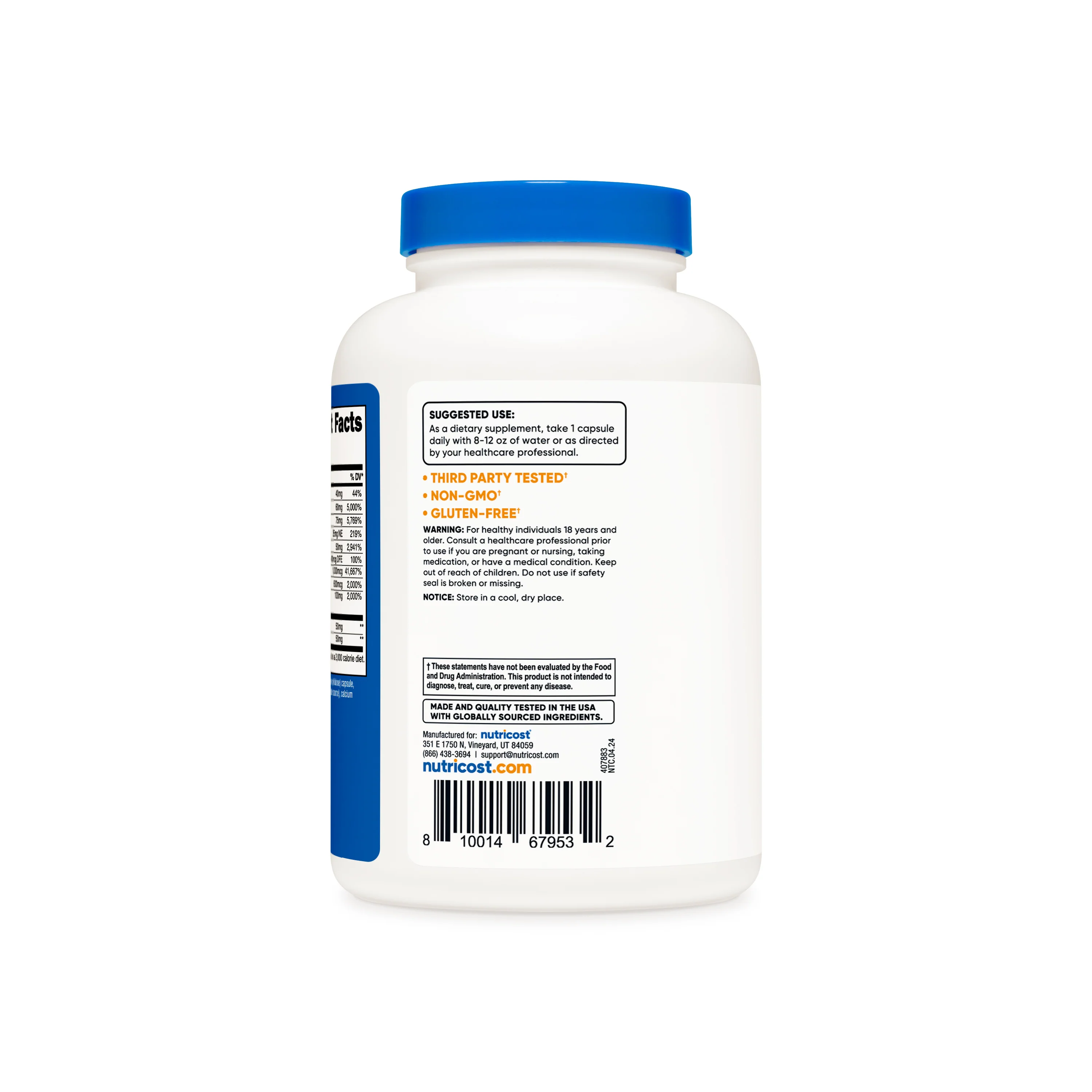 Nutricost Vitamin B Complex Capsules - Image 6