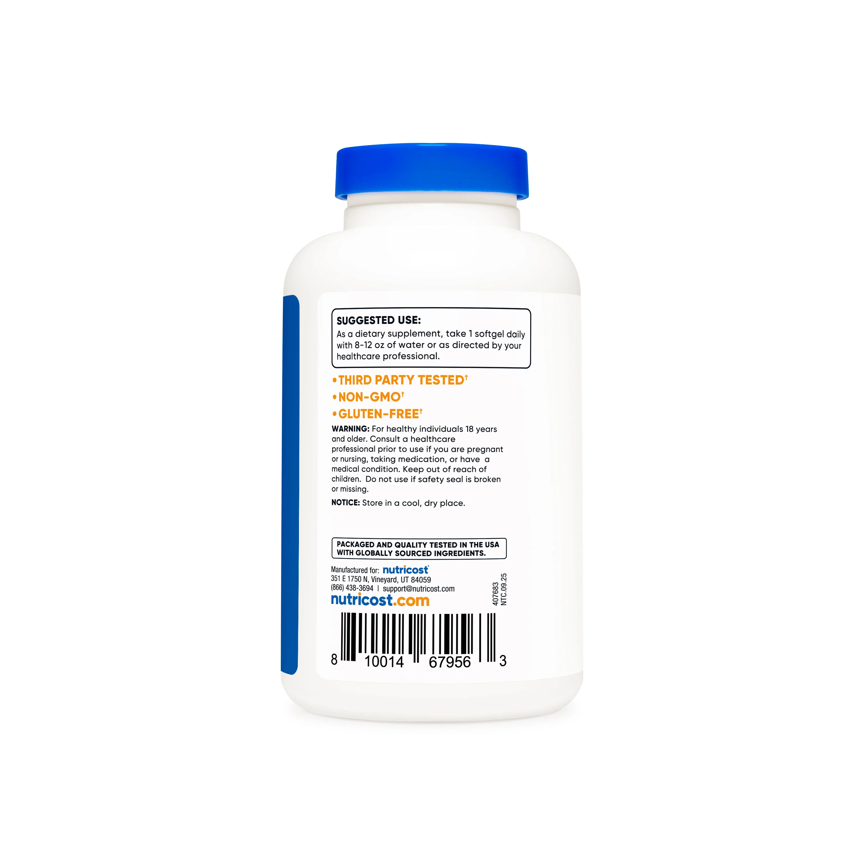 Nutricost Vitamin E Softgels - Image 3
