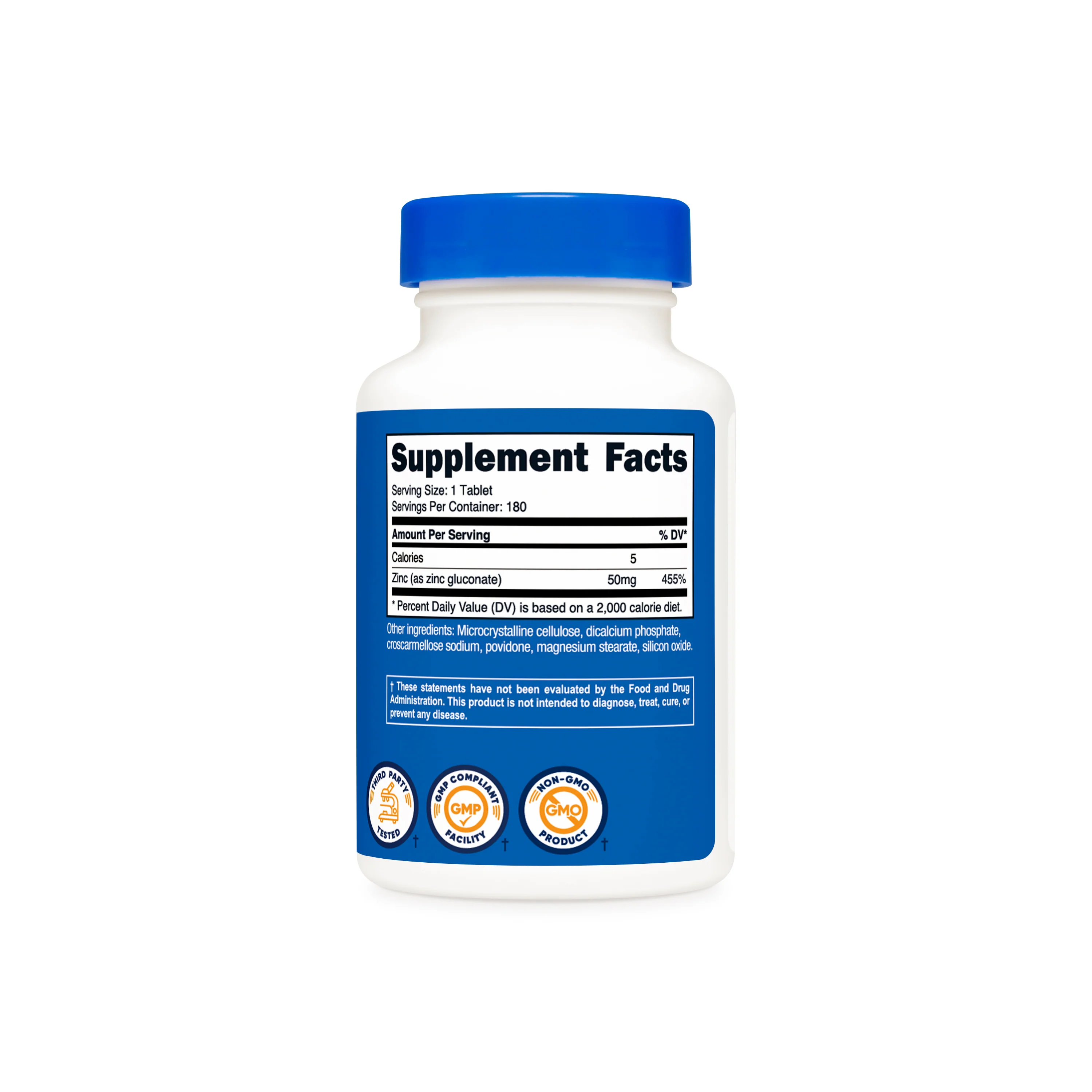 Nutricost Zinc Gluconate Tablets - Image 4
